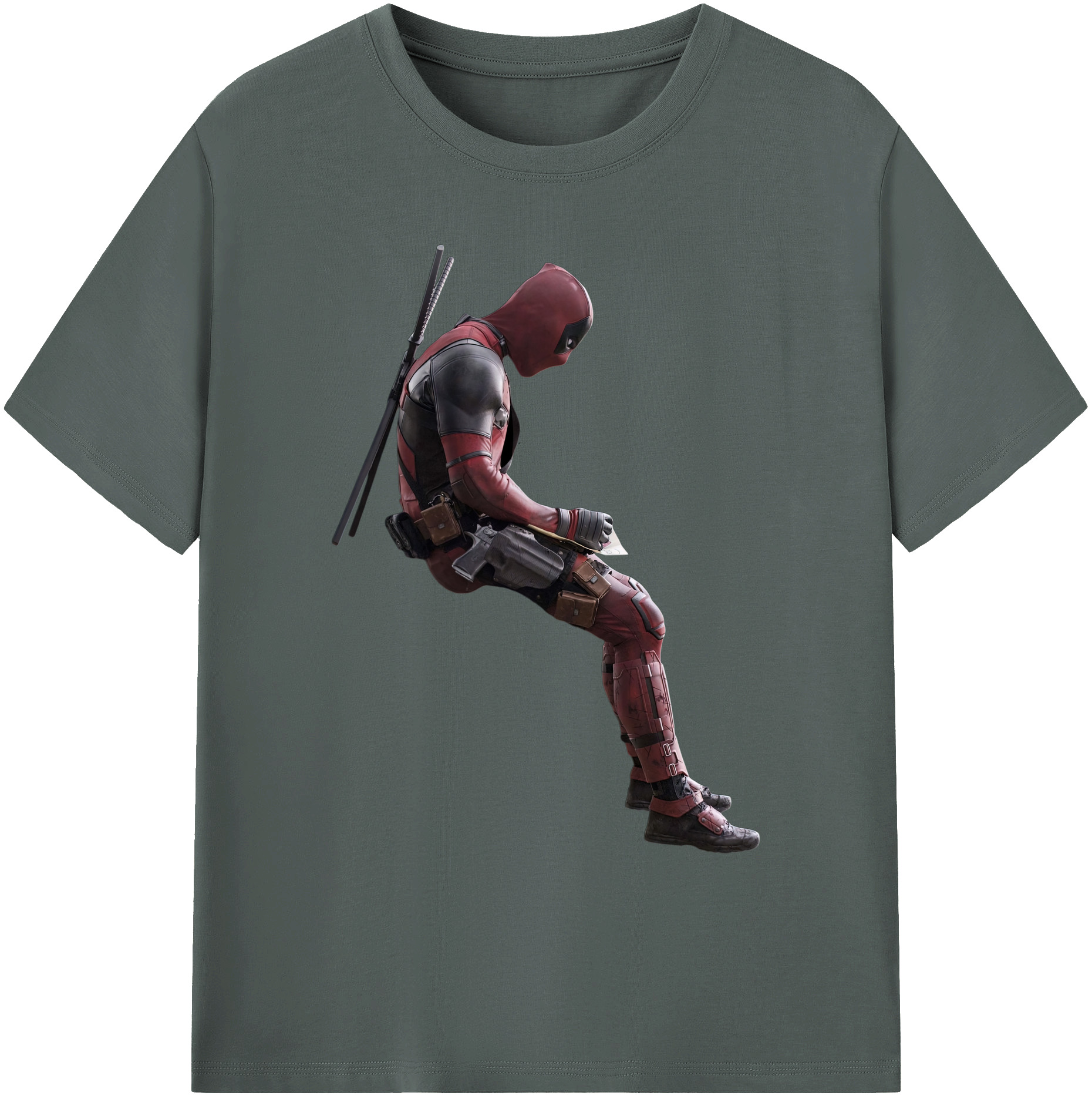 （画像用） Deadpool デッドプール 綿100％ メンズ半袖Tシャツ｜肌触りやわらか＆通気性